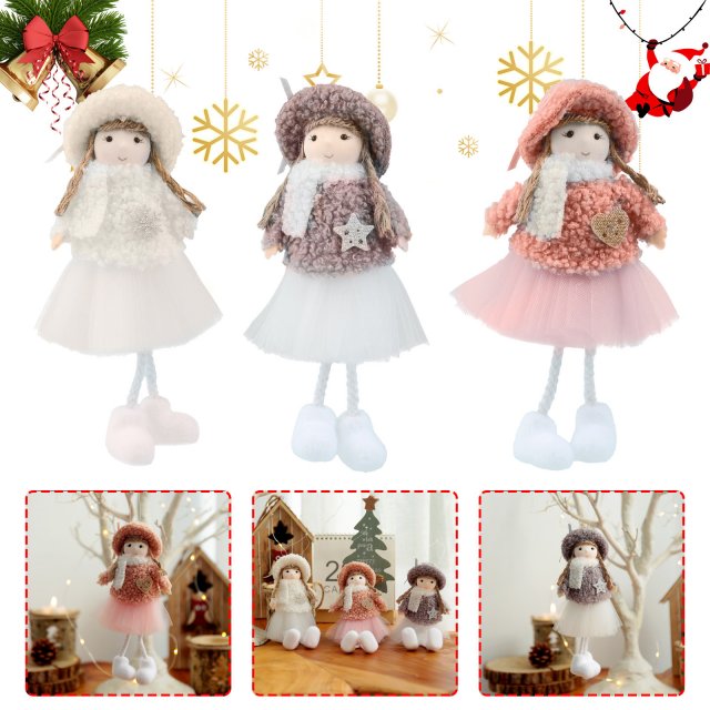 christmas plush angel charm cute doll doll girl gift christm