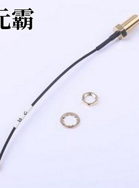 HJ-IPEX1-SMA-RG1.32-110mm 射频连接线 1.32mm黑色双编银锡线SMA