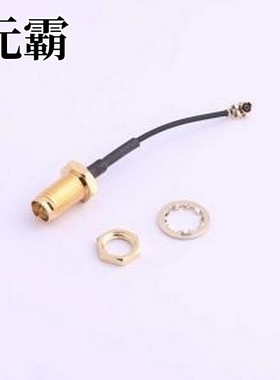 HJ-IPEX1-SMA-RG1.13-40mm 射频连接线 1.13mm黑色双锡线射频连接