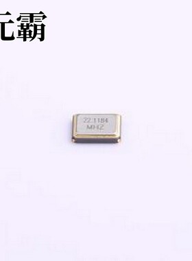 CJ13-221182010A20 无源晶振 22.1184MHz 20pF ±10ppm SMD3225-4