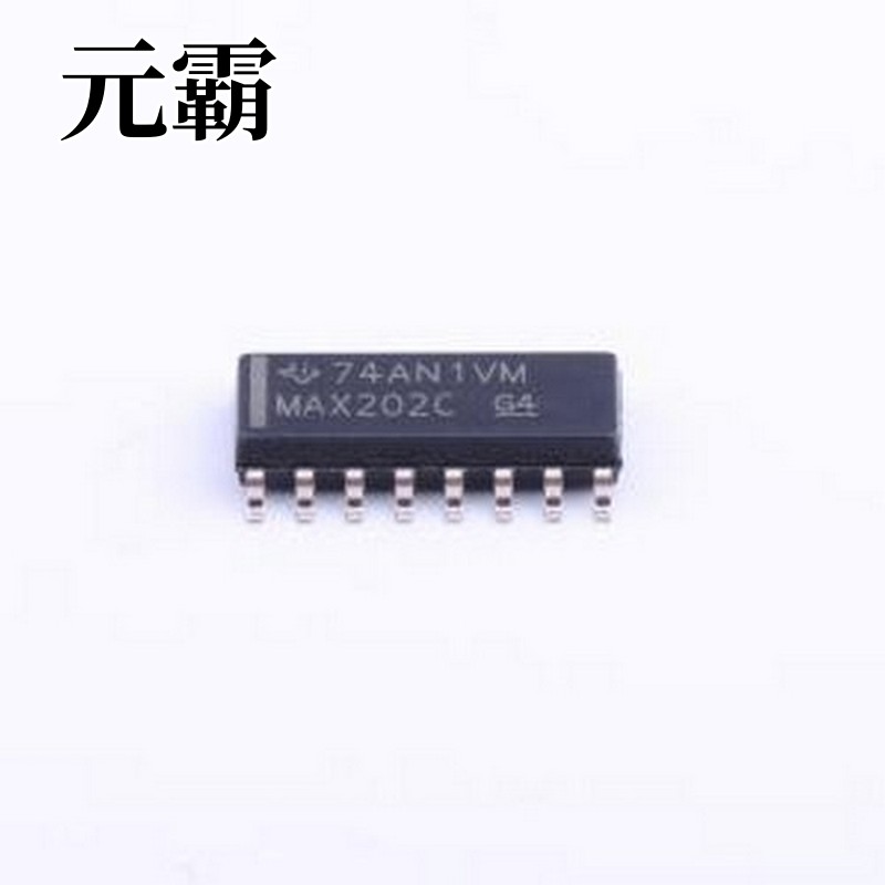 MAX202CDR RS232芯片 5V双RS-232线路驱动器/接收器 SOIC-16