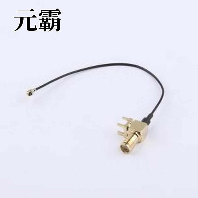3C0225A04-046 射频连接线 90度SMA母头转MHF-1插头射频电缆组件
