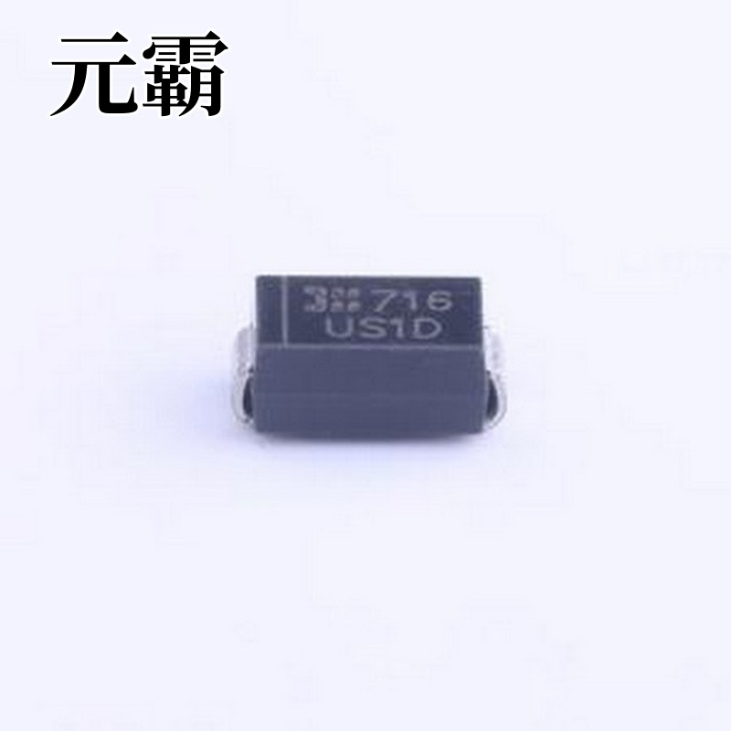 US1D-13-F 快恢复/高效率二极管 电压:200V 电流:1A SMA