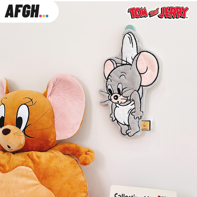 【送挂钩】AFGH正版猫和老鼠挂挂Tuffy擦手巾卡通挂式不掉毛吸水