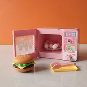 过家家微波炉家用电器糖果玩具儿童仿真模型啵乐乐烤箱厨房套装
