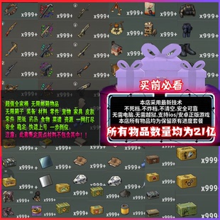 备礼包 皮肤装 宠物家具蓝图 代刷材料物资 地球末日生存角色定制