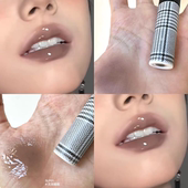 荔萌朦胧主意双头唇釉slp01 slp03水泥灰棕裸色系口红雨衣口灰