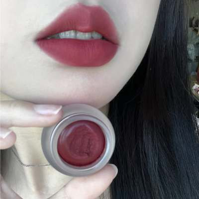 colorkey珂拉琪冰淇淋罐装唇泥Q05树莓浆果梅子红棕色显白口红