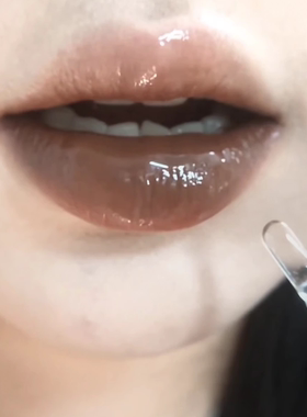 美拉德口棕！荔萌朦胧主义双头唇釉SLP03焦糖巧克力咖啡色口红