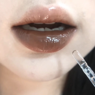 美拉德口棕!荔萌朦胧主义双头唇釉SLP03焦糖巧克力咖啡色口红