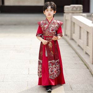 汉服男童2026新款夏季薄款演出服