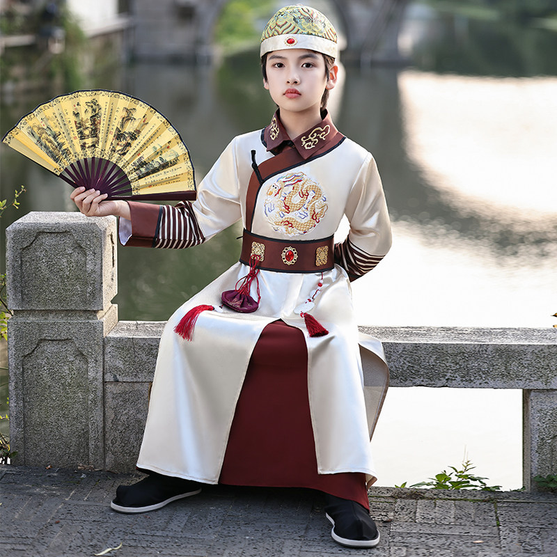 男童汉服古装阿哥贝勒王爷演出服