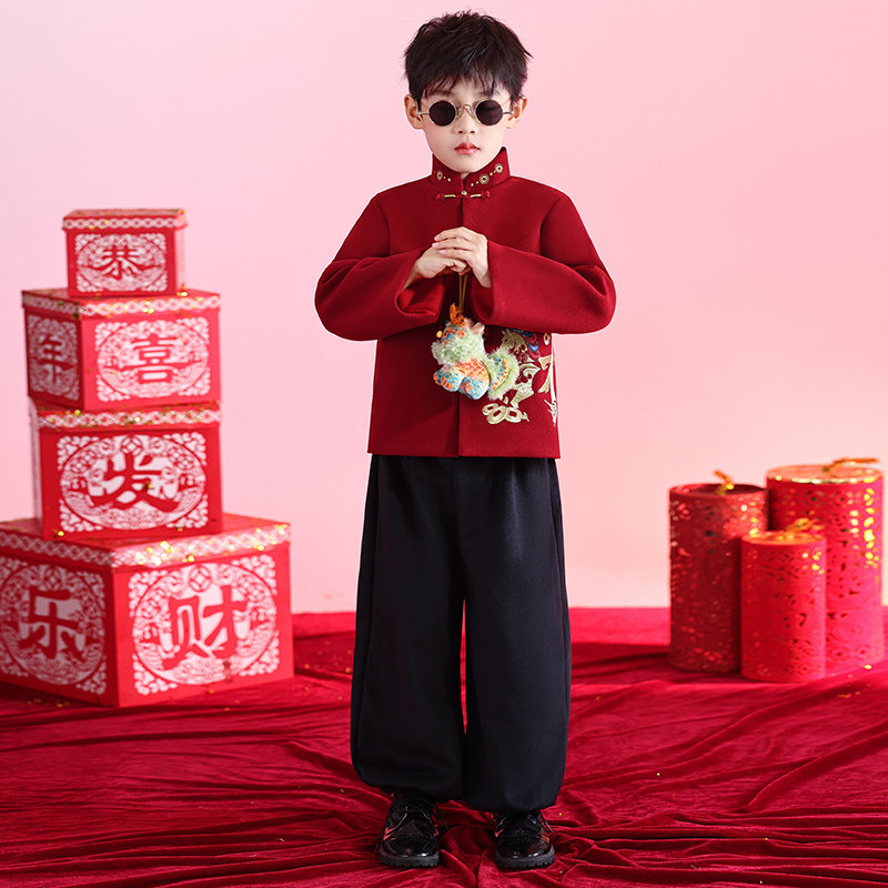 男童拜年服秋冬儿童汉服2026新款喜庆过年服新中式国风套装唐装冬,童装/婴儿装/亲子装,唐装,淘宝优惠券,粉丝福利购,淘宝优惠卷