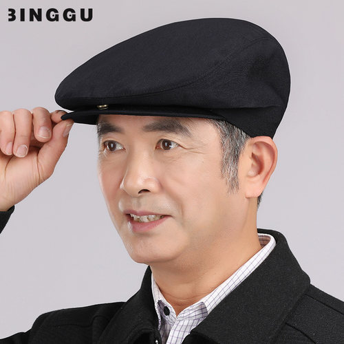 中老年人男士春秋爷爷休闲鸭舌帽