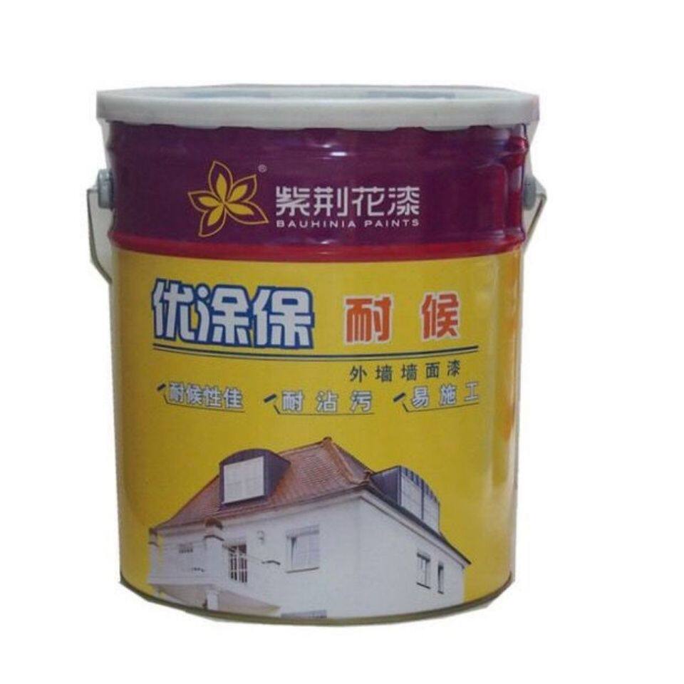紫荆花漆优涂保耐候防水外墙漆乳胶漆室外漆防水防霉20公斤桶