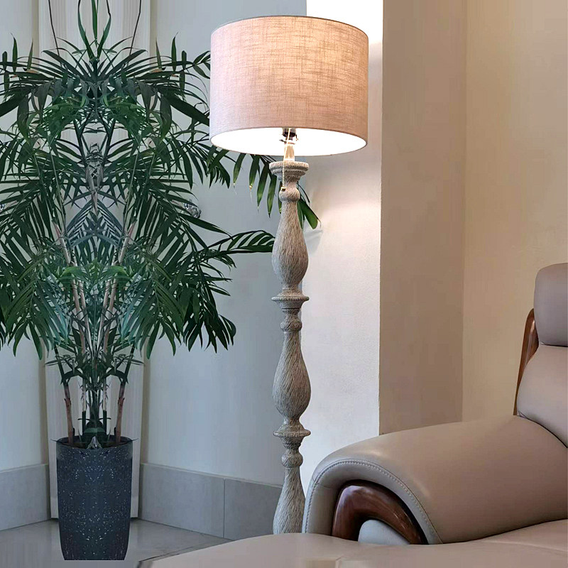 侘寂风落地灯客厅高级感落地台灯轻奢高级感氛围感美式复古卧室灯