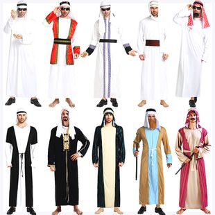万圣节中东阿拉伯国王子长袍阿拉丁神灯服装化妆舞会成人男女衣服