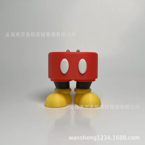 3D打印米奇Keychain 解压搓搓乐可动鳄鱼挂件扭扭虫包包挂饰26901