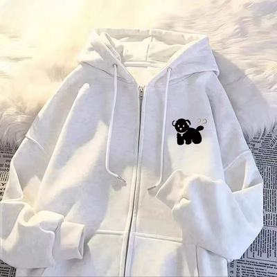 男女童连帽卫衣外套秋冬季宽松