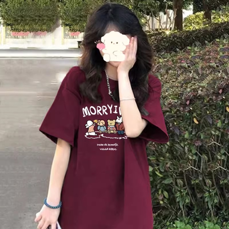 女童纯棉短袖t恤夏季宽松百搭
