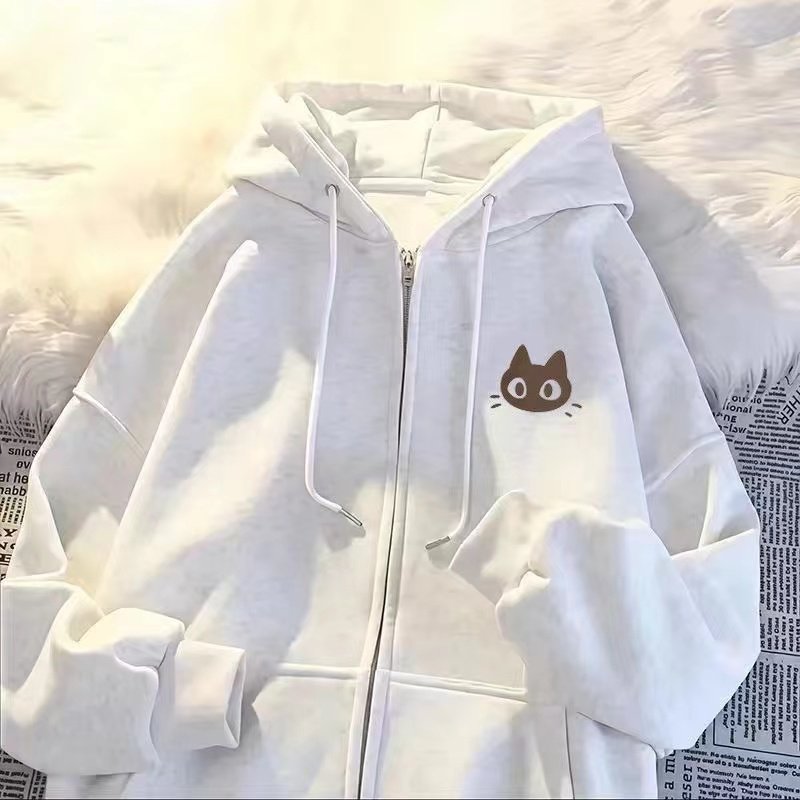 春秋冬季男女童卡通猫咪连帽卫衣2025新款中大童加绒开衫拉链外套,童装/婴儿装/亲子装,卫衣/绒衫,淘宝优惠券,粉丝福利购,淘宝优惠卷