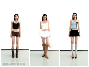 套装 越在线越南小众cera新款 短袖 短裙 吊带背心 短裤