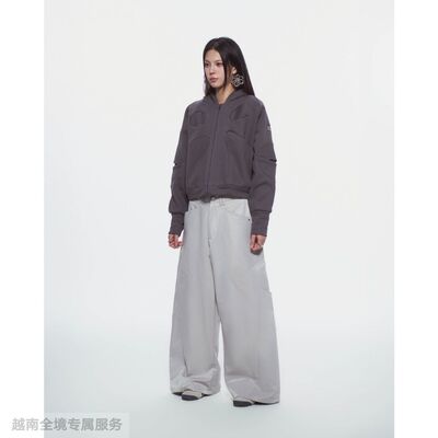 越在线越南小众bunnyhill复古风时尚辣妹连帽卫衣休闲长裤套装