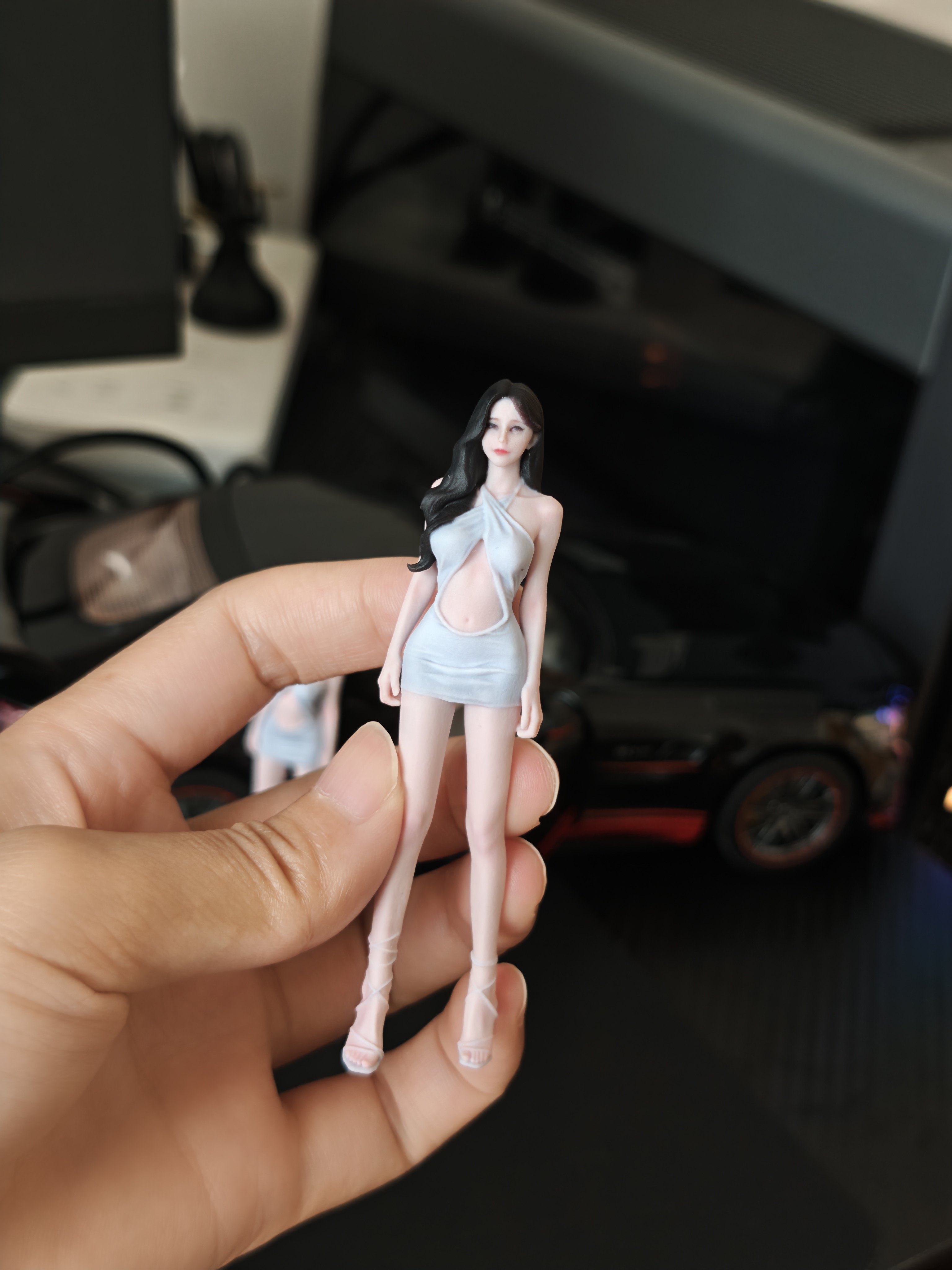 1/18汽车模型车模人偶配件手办模型一张照片定制手办