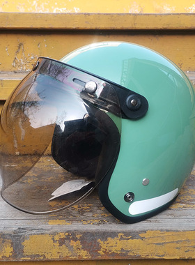 VAR新国标三C认证电动摩托车头盔可爱男女士四季通用复古安全帽