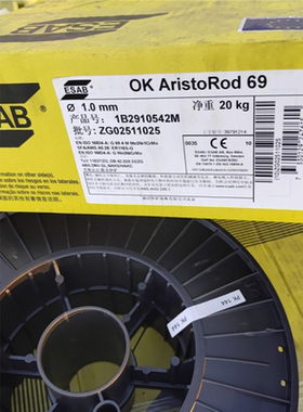 瑞典伊萨OK AristoRod 69 ER110S-G高强钢气保焊丝实心1.2mm