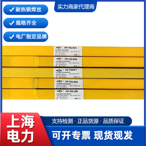 上海电力PP-TIG-R30R31R40ER90S-B9/P91/J50耐热钢焊丝15CrMo/R71