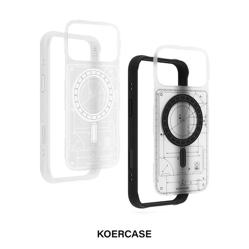 KOERCASE液态硅胶黑白情侣手机壳