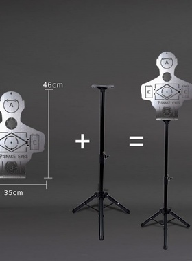 金属训练靶ipsc人形靶子弹弓水弹idpa不锈钢射击练习靶