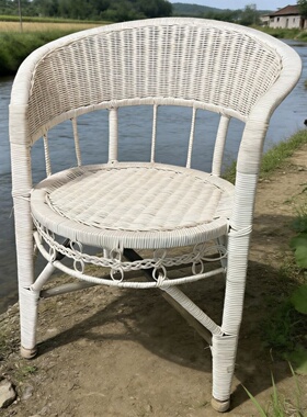 椅子靠背椅家用椅塑料凳子藤椅编藤椅休闲椅办公餐椅宿舍椅麻将椅