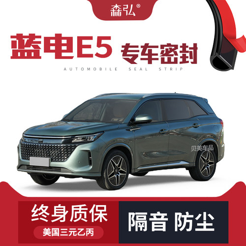 【只做高端】蓝电E5专用隔音密封条加装全车装饰防尘配件改装