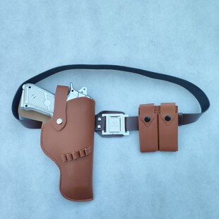 大枪套男孩M1911格洛克大手枪套921仿皮沙漠之鹰手枪袋表演出道具