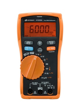 是德科技Keysight U1233A数字万用表600V/10A手持式3.5位分辨率