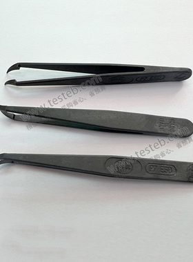 瑞士环球Sipel P7-ESD塑料镊子0.5mm细尖鹰嘴弯钩头 防静电软树脂