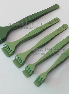 Sipel 500W-SA-TE晶圆镊子特氟龙涂层耐酸防腐蚀无划损 夹5寸硅片