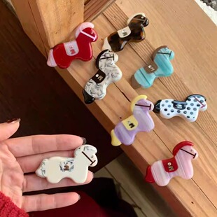 Tagi.《小马Magi》马年可爱创意醋酸镶钻发夹刘海夹边夹发卡发饰