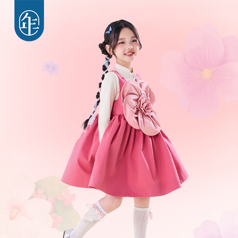 年衣童装背心连衣裙2025新款背带裙女童夏装秋季中式甜美吊带裙