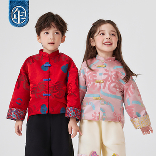 年衣童装儿童唐装外套冬季新款男女童新中式汉服新年拜年服演出服