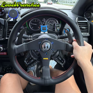 MOMO方向盘 TUNER真皮14寸快拆竞技漂移平款改装飞度八代思域雅阁