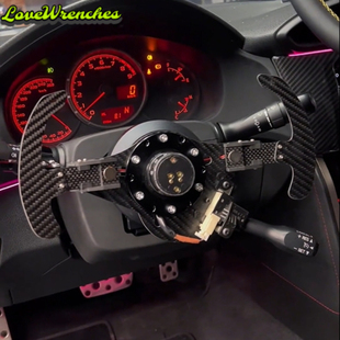 改装方向盘快拆底座86BRZ保留原定速巡航延用碳纤维支架拨片