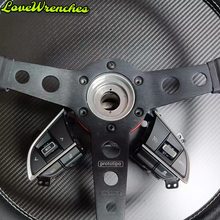 改装MOMO方向盘雨燕zc33s保留原厂多功能按键延用碳纤维支架拨片