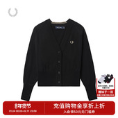 麦穗羊毛衫 FRED 潮K4121 新款 V领开衫 PERRY女士休闲针织衫 冬季