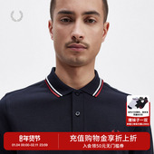 PERRY男士 POLO衫 2025冬季 FRED 商务休闲麦穗短袖 重磅多彩T恤M3600