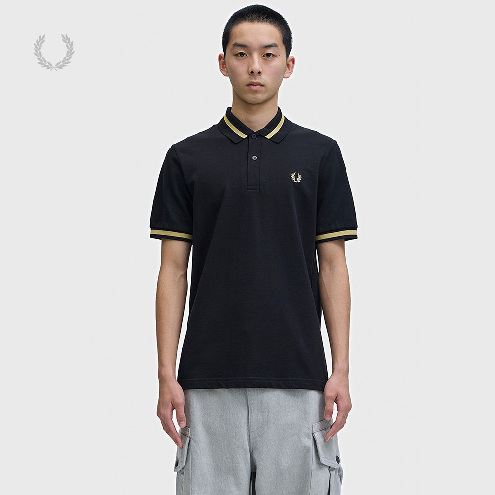 FRED PERRY男装合身短袖polo衫2026夏季新款时尚质感麦穗刺绣上衣