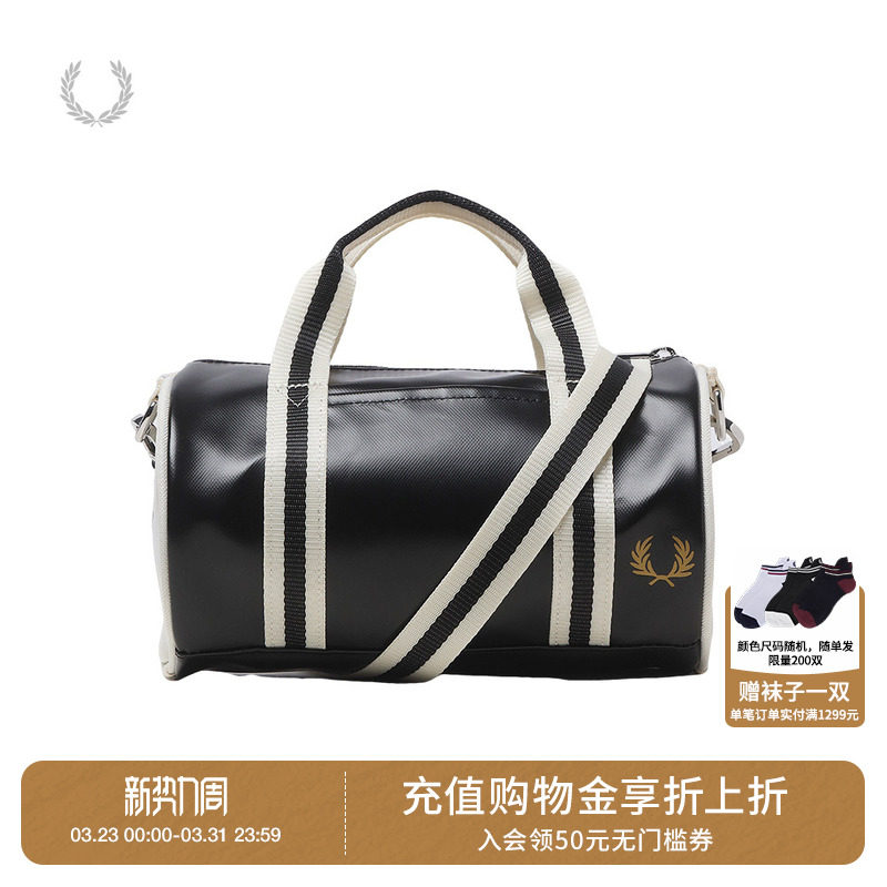 FRED PERRY男款斜挎包单肩包2025冬季新款时尚活力手提包L9256XMP