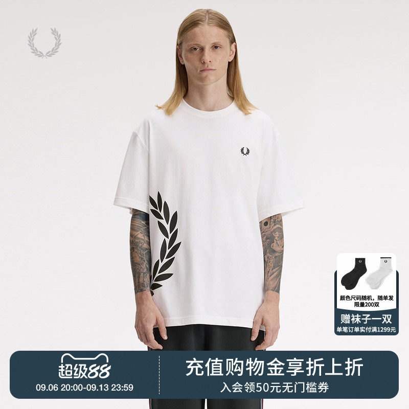 FREDPERRY圆领短袖T恤时尚有型图片